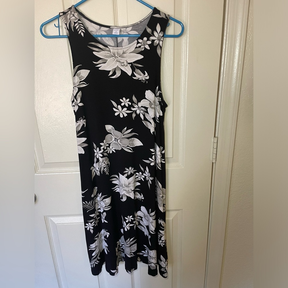 Old Navy sleeveless swing dress floral Size L